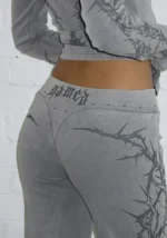 Curse Sculpt Stretch ZIP Tracksuit Washed Grey-5
