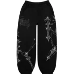 Daggers Rhinestone Sweatpants Black