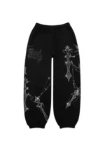 Daggers Rhinestone Sweatpants Black