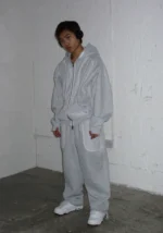 Deconstructed Sweatpants Grey Marl-2