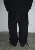 Deconstructed Sweatpants Jet Black-2