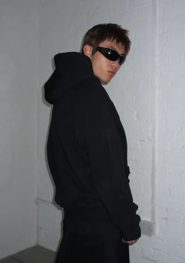 Deconstructed Sweatpants Jet Black-3