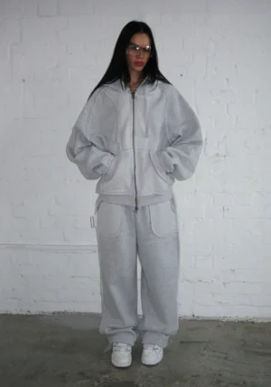 Deconstructed Tracksuit Grey Marl