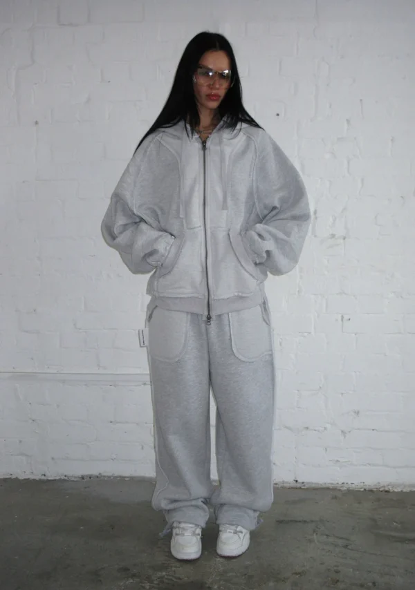 Deconstructed Tracksuit Grey Marl