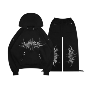 Destroy Chrome Pierced Tracksuit Black