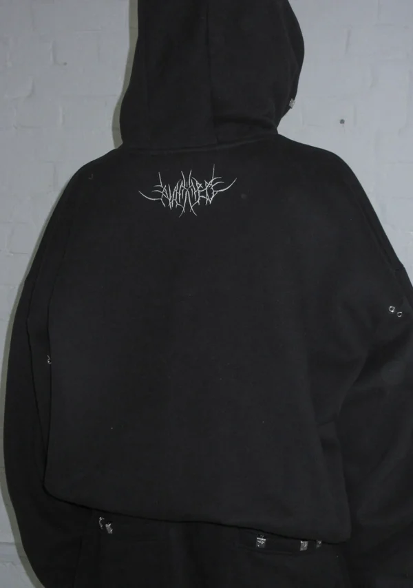 Destroy Chrome Pierced Tracksuit Black-4