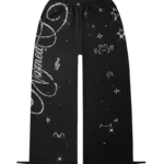 Dreamer Rhinestone Teddy Oversized Sweatpants Black
