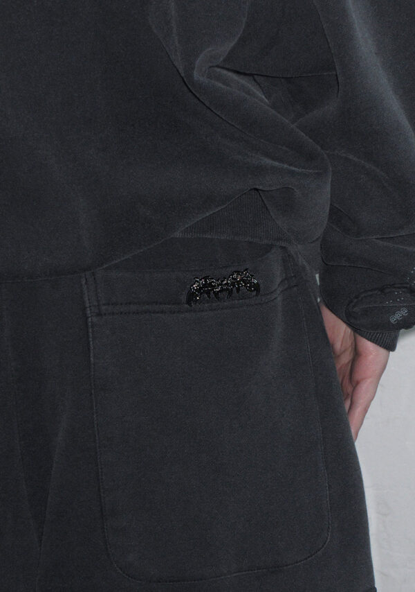 Euphoria Puff Print Oversized Sweatpants Washed Charcoal-5