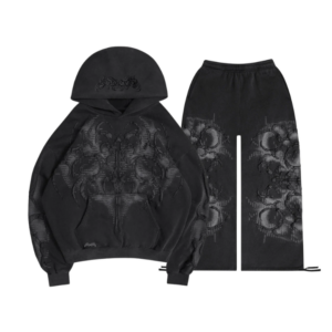Euphoria Puff Print Tracksuit Washed Charcoal