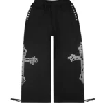 Faithful Studded Oversized Sweatpants Black