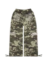 Faithful Studded Oversized Sweatpants Camo-1