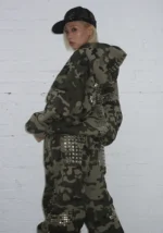 Faithful Studded Oversized Sweatpants Camo-4