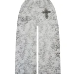 Feral Studded Oversized Sweatpants Snow Leopard