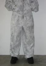 Feral Studded Oversized Sweatpants Snow Leopard-2