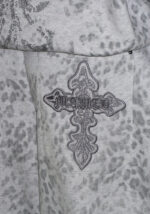 Feral Studded Oversized Sweatpants Snow Leopard-3