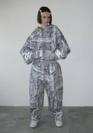 Forbidden ZIP Tracksuit Snow-6