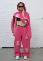 Gamer Oversized Sweatpants Hot Pink-1