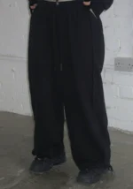 Ghost Lace Up Corset Tracksuit Black-5