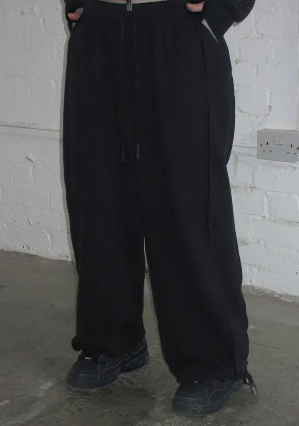 Ghost Lace Up Corset Tracksuit Black-5