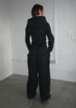 Ghost Lace Up Corset Tracksuit Black-6