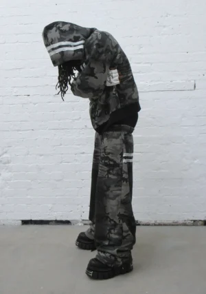 Grime Oversized Sweatpants Grey Camo-1