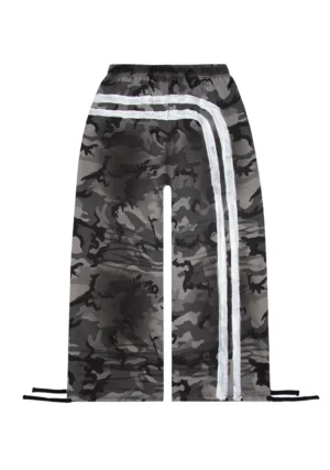 Grime Oversized Sweatpants Grey Camo