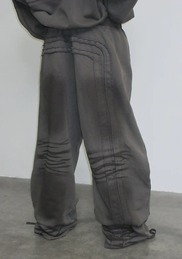 Grime Oversized Sweatpants Washed Slate-2