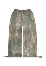 Lovestruck Rhinestone Oversized Sweatpants Camo-1