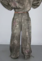 Lovestruck Rhinestone Oversized Sweatpants Camo-4