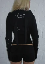 Malfunction Bunny Fitted Tracksuit Black (Detachable Ears)-2