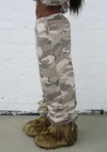 Midnight Eyelet Oversized Sweatpants Camo-2