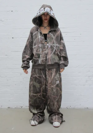 Mission Rhinestone ZIP Tracksuit Tree Camo-1