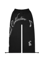 Muse Studded Oversized Sweatpants Black-1