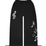 Muse Studded Oversized Sweatpants Black
