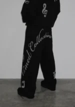 Muse Studded Oversized Sweatpants Black-5