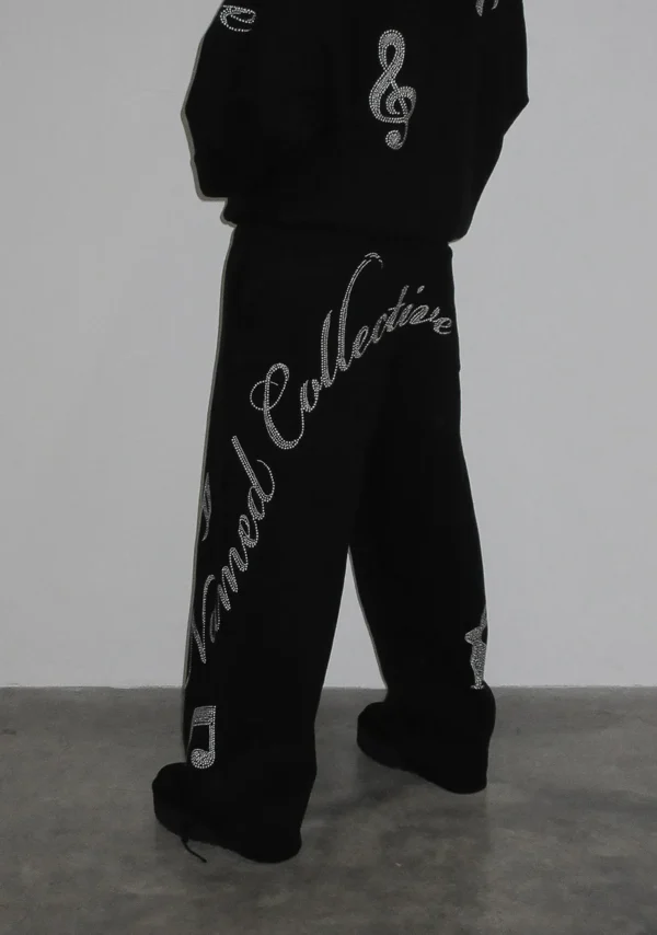 Muse Studded Oversized Sweatpants Black-5