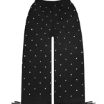 Nova Studded Polka Dot Oversized Sweatpants Black