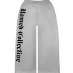Nth Active Old English Oversized Sweatpants Grey Marl