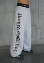 Nth Active Old English Oversized Sweatpants Grey Marl-3