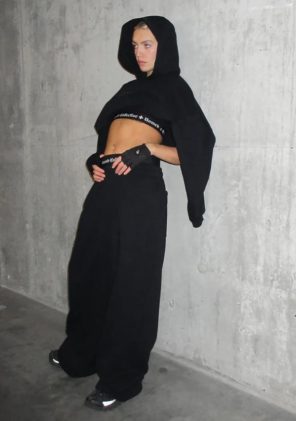 Nth Active Oversized Sweatpants Black-1
