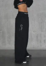 Nth Active Oversized Sweatpants Black-2