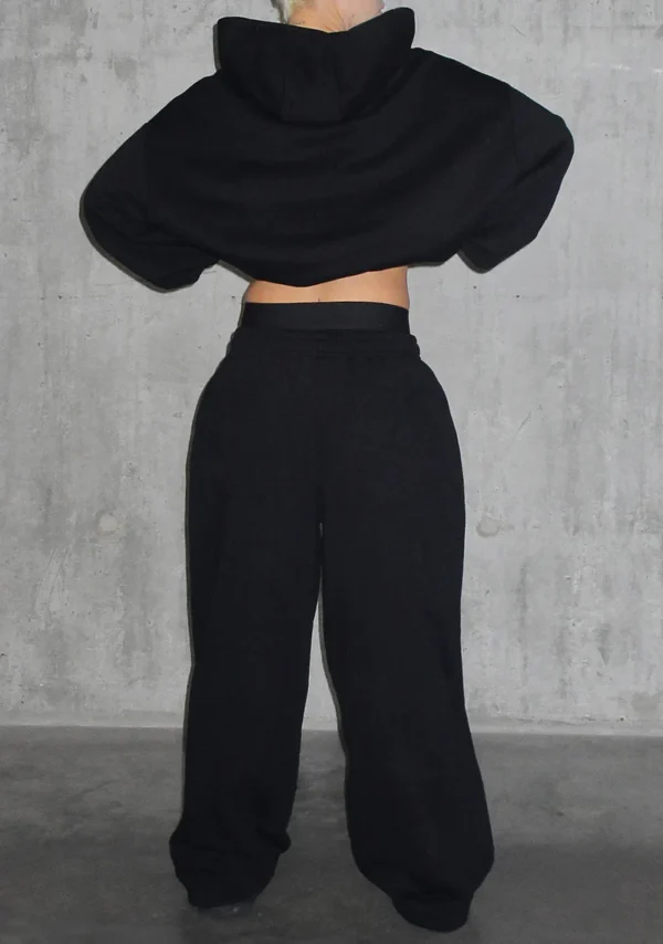 Nth Active Oversized Sweatpants Black-5
