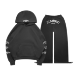 Old English Pullover Tracksuit Washed Charcoal