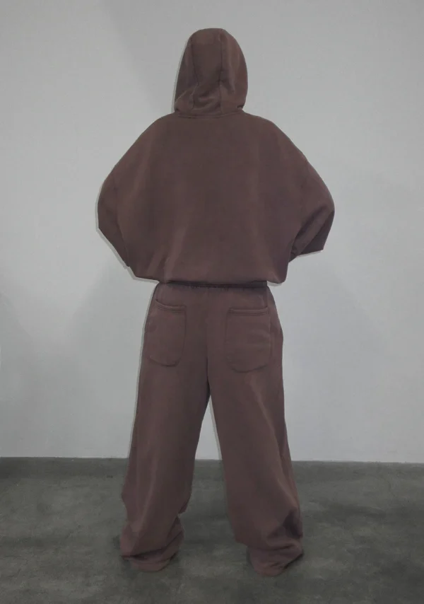 Old English Pullover Tracksuit Washed Mauve-1