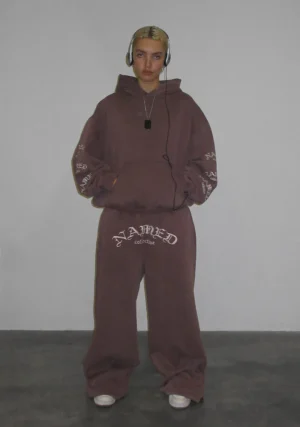 Old English Pullover Tracksuit Washed Mauve