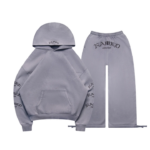 Old English Pullover Tracksuit Washed Vintage Grey