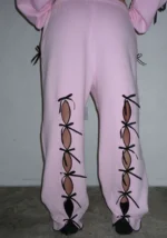 PRINC355 Ribbon Crop Tracksuit Baby Pink-4