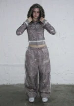 Prey Faux Fur Fitted ZIP Tracksuit Tree Camo (Detachable Fur)-1