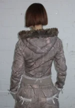 Prey Faux Fur Fitted ZIP Tracksuit Tree Camo (Detachable Fur)-5