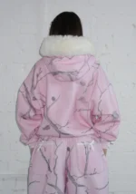 Prey Faux Fur ZIP Tracksuit Pink Camo (Detachable Fur)-2